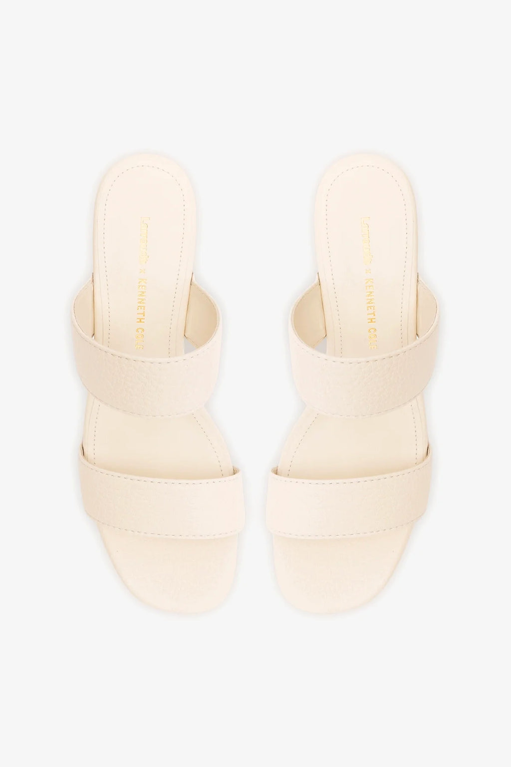 Larroudé x Kenneth Cole: Sandal Ivory Leather