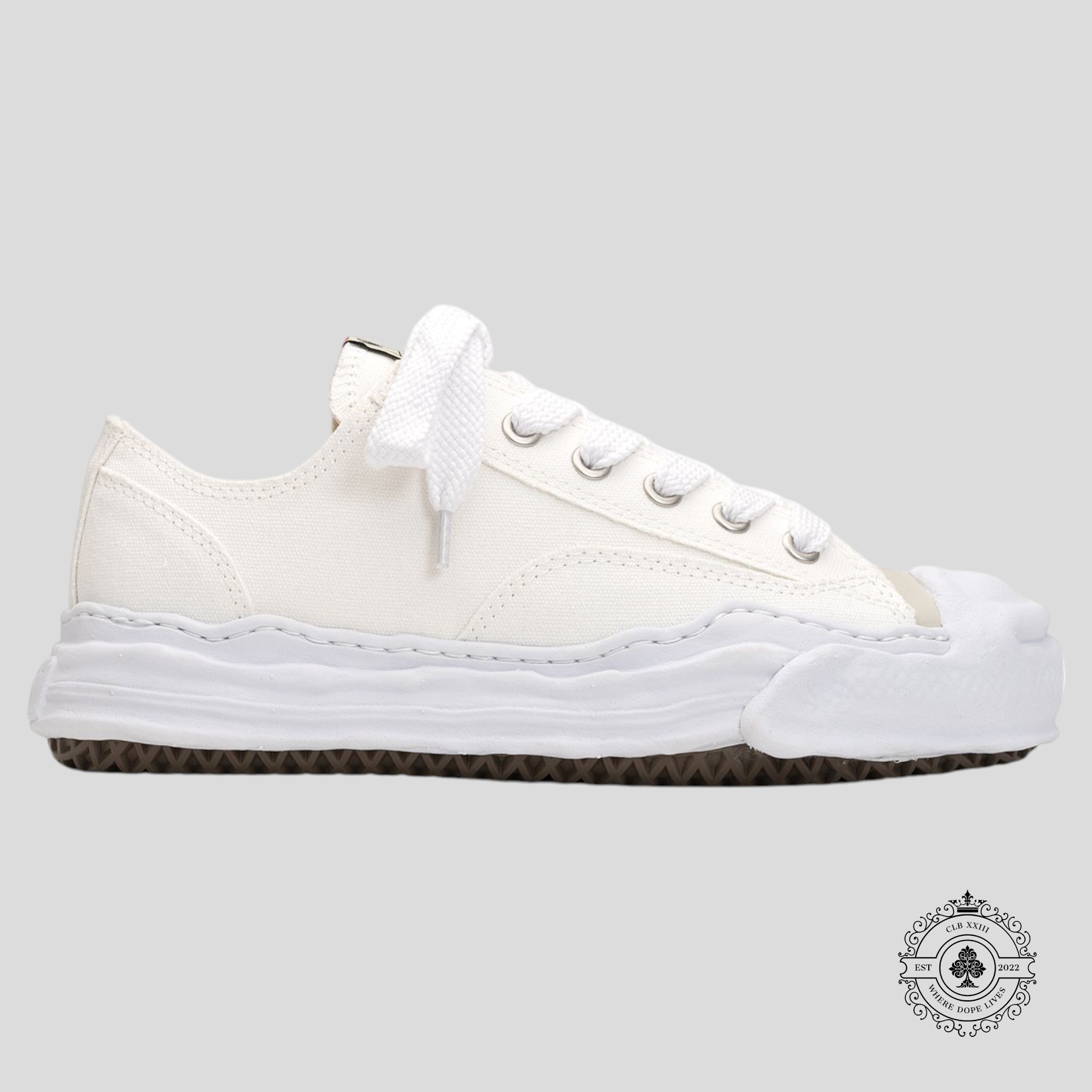Maison Mihara Yasuhiro Hank OG Sole Canvas Low White